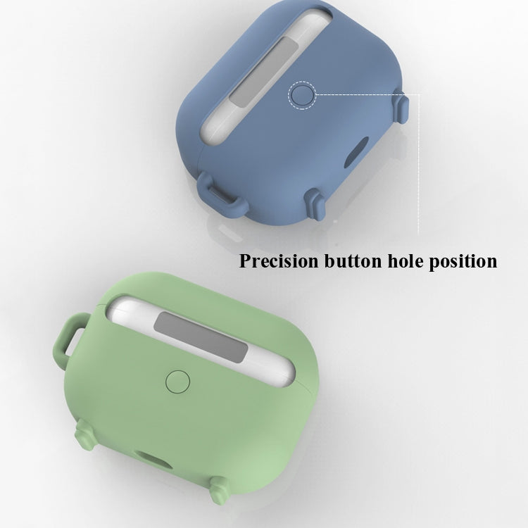 2 PCS Retro Radio Shape Protective Cover Silicone Case for AirPods Pro, Green, Blue Gray, Matcha Green, Pink, Green+Metal Hook, Blue Gray+Metal Hook, Matcha Green+Metal Hook, Pink + Metal Hook, Green+Finger Ring, Blue Gray+Finger Ring                  ...