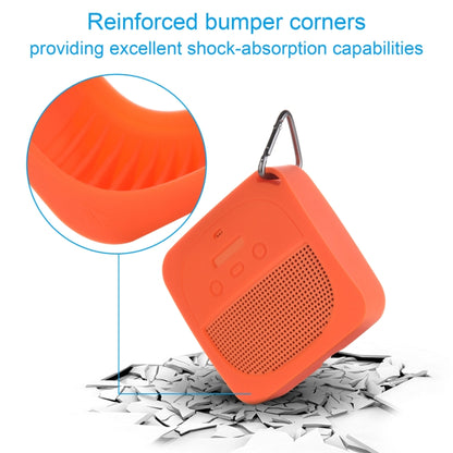 Anti-Drop Silicone Audio Storage Protective Cover For Bose Soundlink Micro, Silicone case  Dark Gray, Silicone case  Light Grey, Silicone case Stone Blue, Silicone case  Blue, Silicone case  Orange