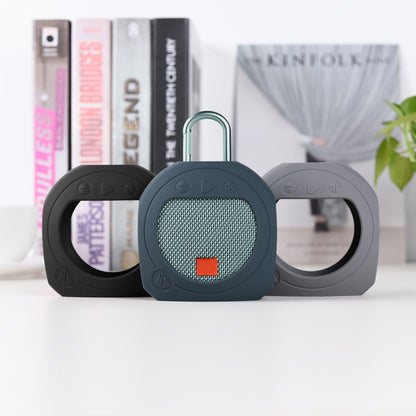 Silicone Bluetooth Speaker Protective Cover Anti-Fall Storage Cover for JBL Clip 3, Pink, Black, Medium Gray, Dark Gray Blue, Turquoise