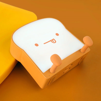 F-L-01 Toast Bread Night Light With Mobile Phone Holder Children Bedroom Timing Sleep Light, F-L-01 Toast Bread Gluttonous, F-L-01 Toast Bread Snooze, F-L-01 Toast Bread Playful