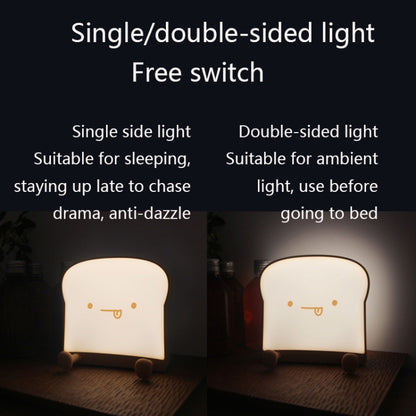 F-L-01 Toast Bread Night Light With Mobile Phone Holder Children Bedroom Timing Sleep Light, F-L-01 Toast Bread Gluttonous, F-L-01 Toast Bread Snooze, F-L-01 Toast Bread Playful