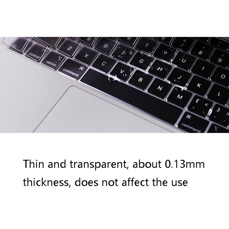 0.13mm Transparent TPU Laptop Keyboard Protective Film, For MacBook Air 11.6 inch A1370 & A1465, For MacBook Retina 12 inch A1534, For MacBook Pro 13.3 inch A1708 (without Touch Bar), For MacBook Air 13.3 inch A1369 & A1466                             ...