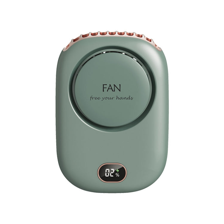 DQ203 Lazy Hanging Neck Fan USB Mini Desktop Large Wind Fan, White, Pink, Green