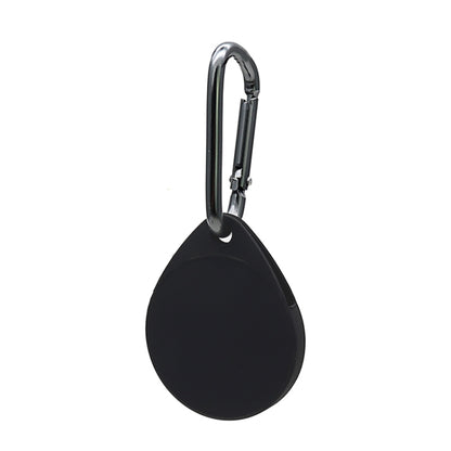 2 PCS Drop Shape  Shockproof Anti-scratch Silicone Protective Case with Carabiner for AirTag 2nd Gen / AirTag 1st Gen