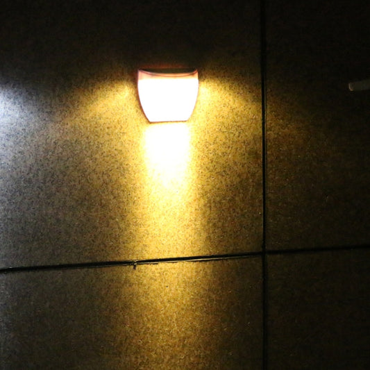 8 LED Light Control Solar Garden Wall Light Outdoor Fence Light Lawn Light Street Lamp, White Light, Warm Light
