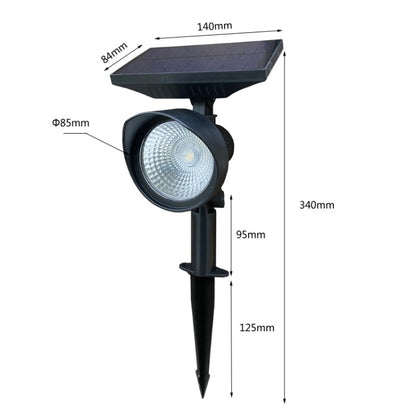 Solar Flood Light Home Solar Garden Villa Lawn Lamp, White Light, Warm Light, Colorful Light