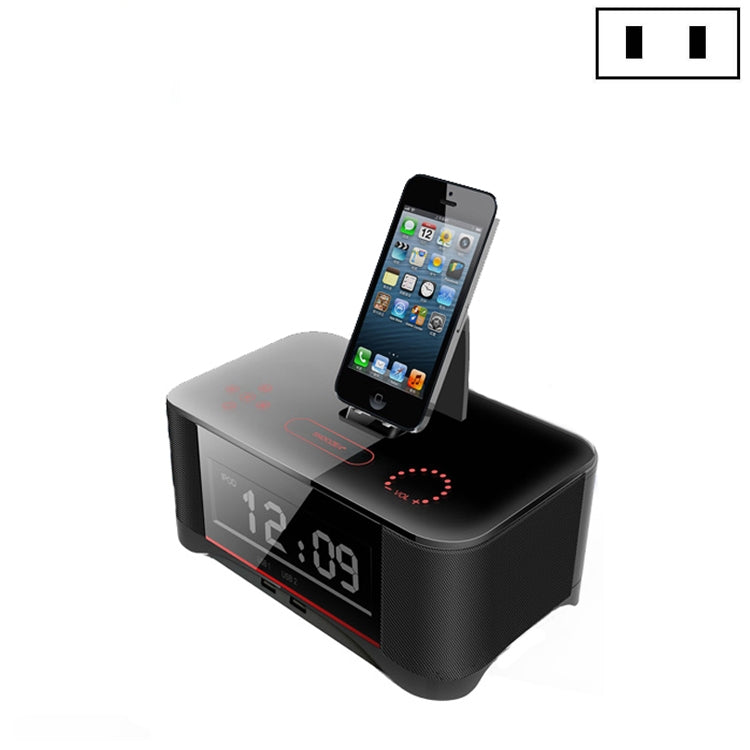 A8 Charging Base Audio NFC Bluetooth Speaker Alarm Clock, US Plug, EU Plug, UK Plug