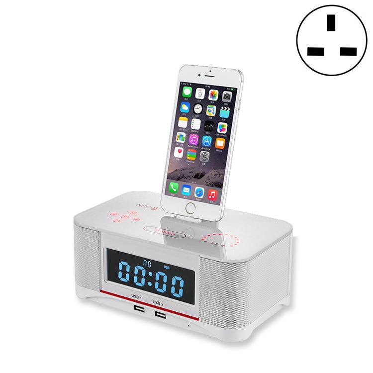 A8 Charging Base Audio NFC Bluetooth Speaker Alarm Clock, US Plug, EU Plug, UK Plug