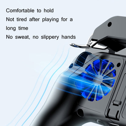 H10 4 in 1 Dual Fan Cooling Gamepad Game  Auxiliary Button Grip with Stand & Power Bank Function, Plug-in, 2500 mAh, 5000 mAh