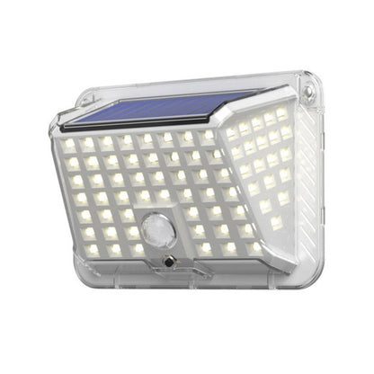 Solar Wall Light Garden Four-Sided Luminous Solar Light Human Body Induction Waterproof Outdoor Light, 90 LED, 66 COB