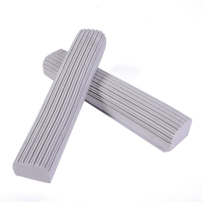 2 PCS 28cm Half-Fold Narrow Mouth Universal Mop Sponge Tape Head Replacement Fittings, Yellow, Gray