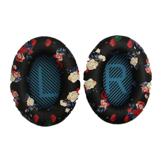 2 PCS Headset Sponge Cover For BOSE QC15 / QC2 / QC25 / AE2 / AE2i, Print Color + Blue LR, White + Blue LR, Print Color + Black, Black + Black, White + Black, Print Color + Gray, Khaki  + Gray, Coffee  + Gray, White  + Gray, Gray  + Gray               ...
