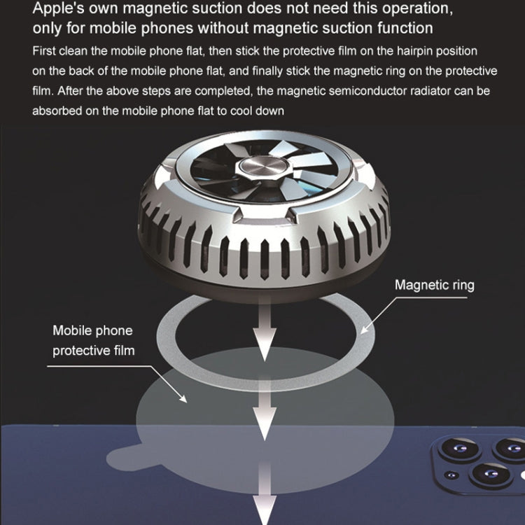 X6 Universal Mini Magnetic Mobile Phone Tablet Computer Semiconductor Radiator, X6