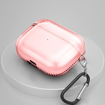 2 PCS Earphone Protective Cover TPU Airbag Transparent Protective Shell For AirPods Pro, Transparent Pink, Transparent Black, Transparent Green, Transparent