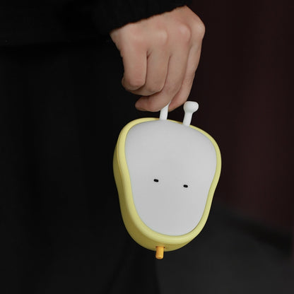 Pear Shape Night Light Silicone Soft Bedroom Warm Light LED Night Light, Pear Shape
