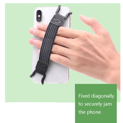 5 PCS Mobile Phone Back Strapping Bracket Lazy Phone And Tablet Back Stick Bracket, Style:, 2 x 13cm (Black), 2 x 20cm (Black), 2 x 13cm (Black Iron Buckle), 2 x 20cm (Black Iron Buckle)