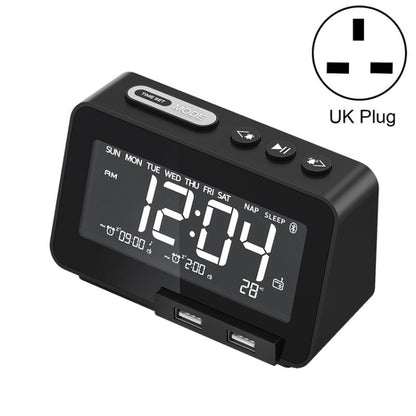 K5 Wireless Bluetooth Speaker Desktop Alarm Clock Radio, US Plug, EU Plug, UK Plug