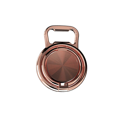 3 PCS Bottle Opener Folding Metal Mobile Phone Bracket Ring Buckle Bracket Car Magnets Live Desktop Bracket, Bottle Opener (Rose Gold), Bottle Opener (Black), Bottle Opener (Silver)