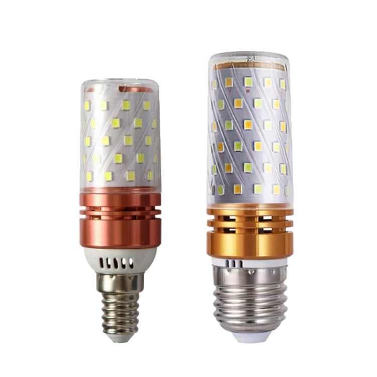 3 PCS No Flicker Corn Light Candle Bulb Screw Bulb, 12W-E14  Warm Light  Home Style, 12W-E14  Three-color Light Home Style, 12W-E14  Neutral Light Home Style, 12W-E14  Warm Light Engineering, 12W-E14  Three-color Light Engineering                      ...