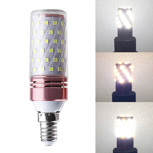 3 PCS No Flicker Corn Light Candle Bulb Screw Bulb, 12W-E14  Warm Light  Home Style, 12W-E14  Three-color Light Home Style, 12W-E14  Neutral Light Home Style, 12W-E14  Warm Light Engineering, 12W-E14  Three-color Light Engineering                      ...