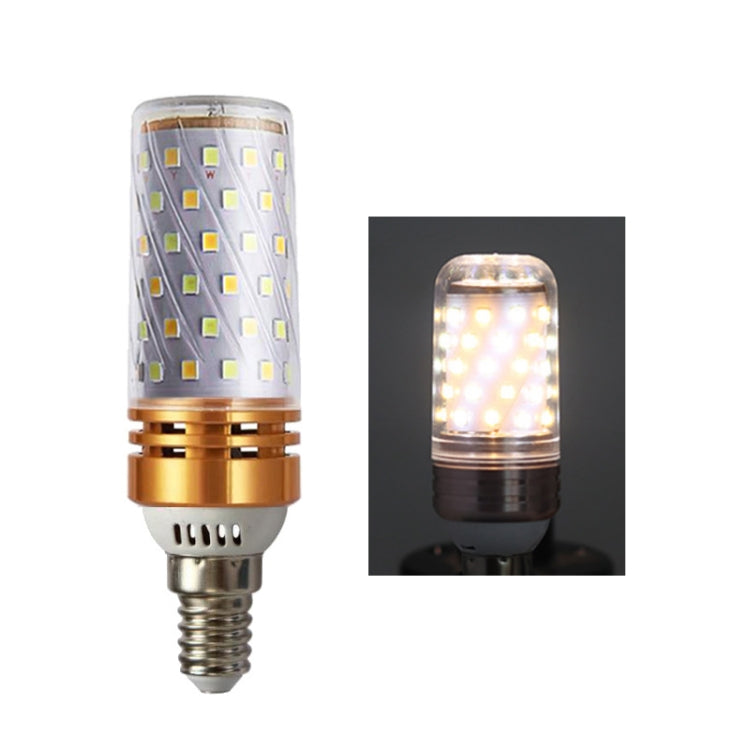 3 PCS No Flicker Corn Light Candle Bulb Screw Bulb, 12W-E14  Warm Light  Home Style, 12W-E14  Three-color Light Home Style, 12W-E14  Neutral Light Home Style, 12W-E14  Warm Light Engineering, 12W-E14  Three-color Light Engineering                      ...