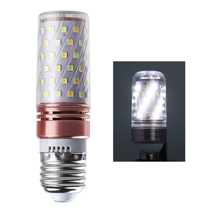 3 PCS No Flicker Corn Light Candle Bulb Screw Bulb, 12W-E14  Warm Light  Home Style, 12W-E14  Three-color Light Home Style, 12W-E14  Neutral Light Home Style, 12W-E14  Warm Light Engineering, 12W-E14  Three-color Light Engineering                      ...