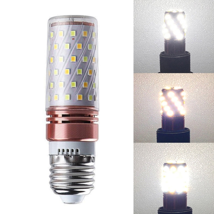 3 PCS No Flicker Corn Light Candle Bulb Screw Bulb, 12W-E14  Warm Light  Home Style, 12W-E14  Three-color Light Home Style, 12W-E14  Neutral Light Home Style, 12W-E14  Warm Light Engineering, 12W-E14  Three-color Light Engineering                      ...