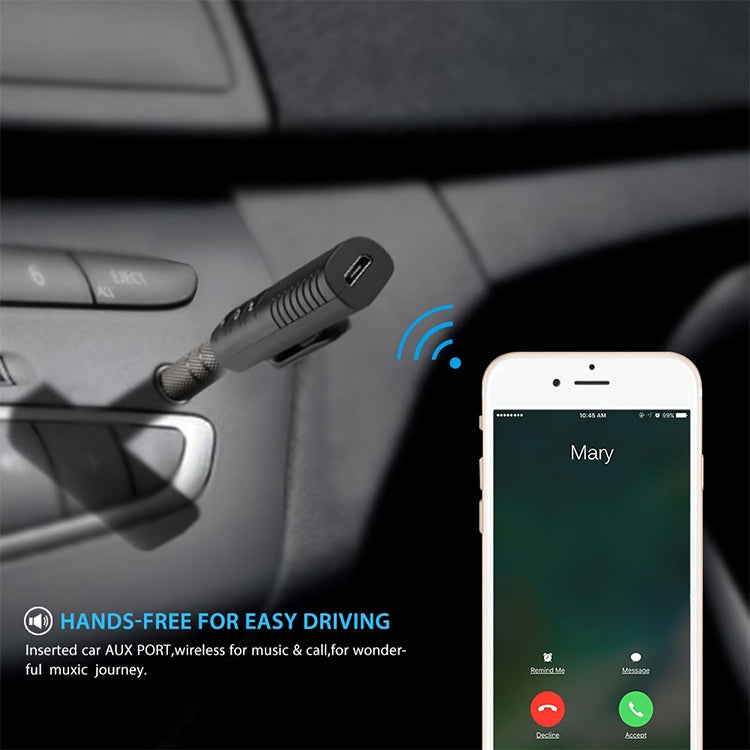 3.5mm Lavalier Bluetooth Audio Receiver with Metal Adapter, H-139 White, H-139 Green, H-139 Black, H-139 Blue, H-139 Red