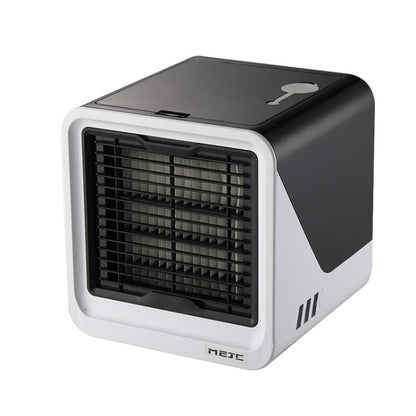MG -191 Mini Air Cooler Home Dormitory Office Air Conditioning Fan Portable Small Desktop USB Fan, Classic Black, Sky Blue