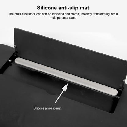 16 inch Mobile Phone Screen Magnifier With Pull-Out 3D Eye Protection High-Definition Magnifying Glass Holder, Black, White
