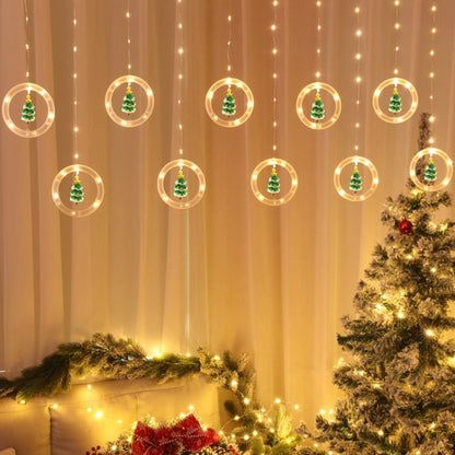 Christmas Decoration Lights USB Ring Doll 10 in 1 String Lights, Reindeer, Santa Claus, Christmas Tree, Snowman