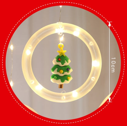 Christmas Decoration Lights USB Ring Doll 10 in 1 String Lights, Reindeer, Santa Claus, Christmas Tree, Snowman