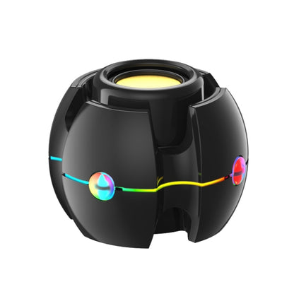RGB Light Effect Gyro Shape Wireless Bluetooth Audio, White, Pink, Blue, Black, Red