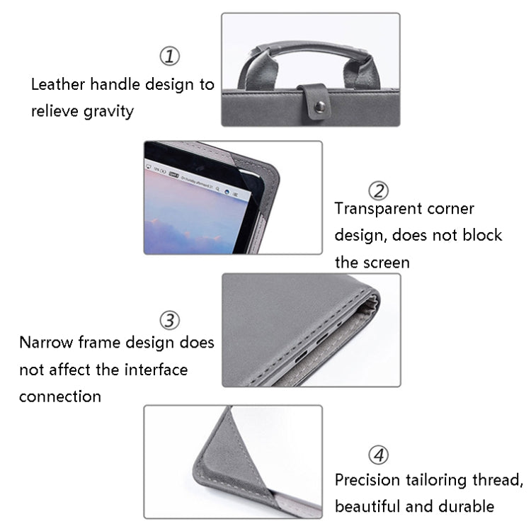 Book Style Laptop Protective Case Handbag For Macbook, 12 inch, 13 inch, 14 inch, 15 inch, 16 inch