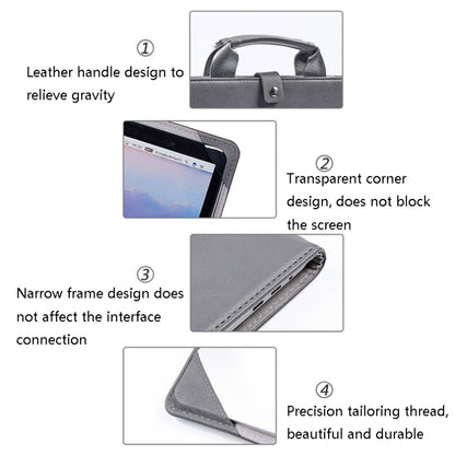 Book Style Laptop Protective Case Handbag For Macbook, 12 inch, 13 inch, 14 inch, 15 inch, 16 inch