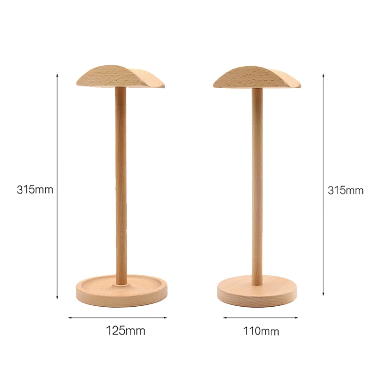 AM-EJZJ001 Desktop Solid Wood Headset Display Stand, Style:, A, B, C, D, E, F