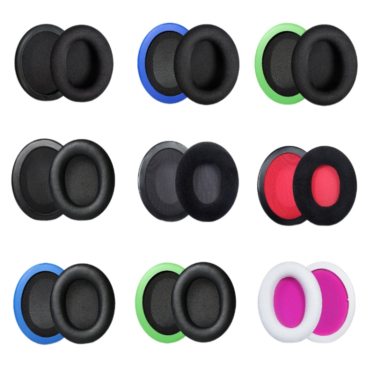 2pcs Headset Earmuffs For Kingston HyperX, Black Mesh, Black Mesh+Blue, Black Mesh+Green, Black Protein Skin, Black Velvet, Black+Red Velvet, Black+Blue Protein Skin, Black+Green Protein Skin, White+Rose Red, Black Splicing, Black Ice Silk             ...