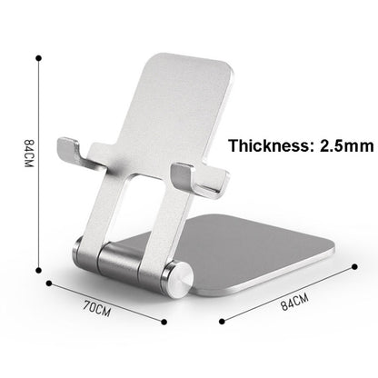MT510 Universal Metal Folding Stand For Mobile Phone And Tablet, Moonlight Silver, Mysterious Black, Rose Gold