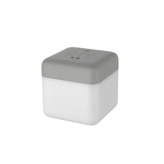 Square Flip Polyhedral Timing Night Light, Grey, Orange, Green, Dark Wood Grain, Light Wood Grain, White Marble Pattern, Black Marble Pattern