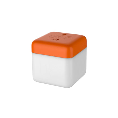 Square Flip Polyhedral Timing Night Light, Grey, Orange, Green, Dark Wood Grain, Light Wood Grain, White Marble Pattern, Black Marble Pattern
