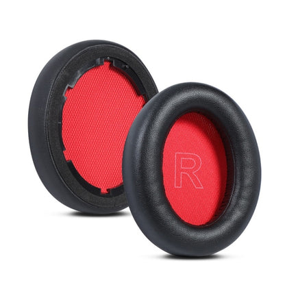 2pcs Protein Leather Sponge Earphone Cover For Anker Soundcore Life, Q10 (Black), Q10 (Black+Red), Q10 (Blue+Orange), Q20 (Black), Q30 (Black), Q30 (Dark Blue), Q30 (Light Pink), Q35 (Black), Q35 (Dark Blue), For Anker Soundcore Life Q35