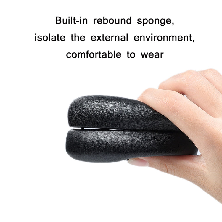 2pcs Protein Leather Sponge Earphone Cover For Anker Soundcore Life, Q10 (Black), Q10 (Black+Red), Q10 (Blue+Orange), Q20 (Black), Q30 (Black), Q30 (Dark Blue), Q30 (Light Pink), Q35 (Black), Q35 (Dark Blue), For Anker Soundcore Life Q35