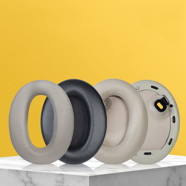 2pcs PU Leather Earpads For Sony WH-1000XM4, WH-1000XM4(Gray+Buckle), WH-1000XM4(Champagne Gold+Buckle), WH-1000XM4(Blue+Buckle), WH-1000XM4(Black No Buckle), WH-1000XM4(Black+Buckle)