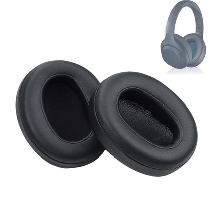 2pcs Sponge Earpad For SONY WH-XB900N Headset, Protein Skin-Gray, Original-Blue, For SONY WH-XB900N (Protein Black)