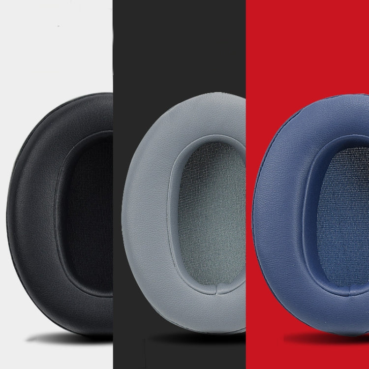 2pcs Sponge Earpad For SONY WH-XB900N Headset, Protein Skin-Gray, Original-Blue, For SONY WH-XB900N (Protein Black)