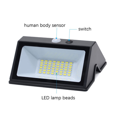 N770 48 LEDs Solar Body Sensing Wall Light