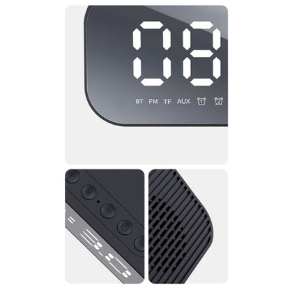 Havit M3 Subwoofer Mini Mirror Clock Bluetooth Speaker, Spsc:, 1200mAh (Black）, 1200mAh (White), 2200mAh (Black), 2200mAh (White)