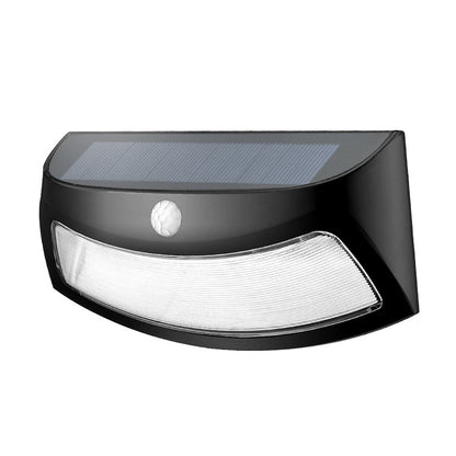 8 LEDs Infrared Induction Solar Garden Wall Light, White Light, Warm Light