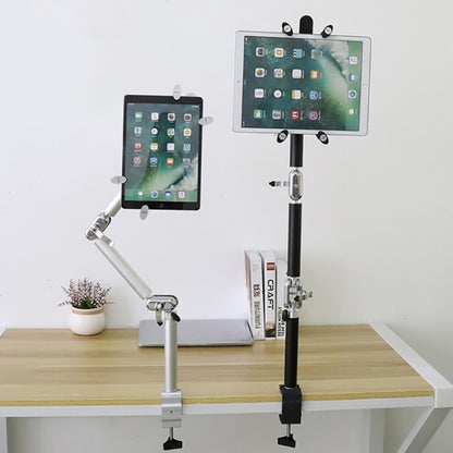 TB-03 Universal Desk Clamp Tablet Stand Aluminum Alloy Articulating Arm with 3-Section Folding & 360-degree Rotation, TB-03