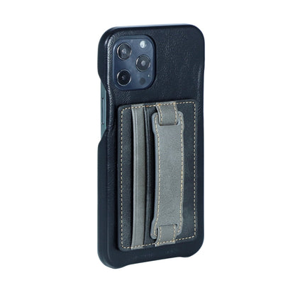 2 PCS Leather Phone Card Sleeve Back Sticker Wrist Pull Strap Holder, Card Sleeve Blue, Card Sleeve Red, Card Sleeve Black, Card Sleeve Brown